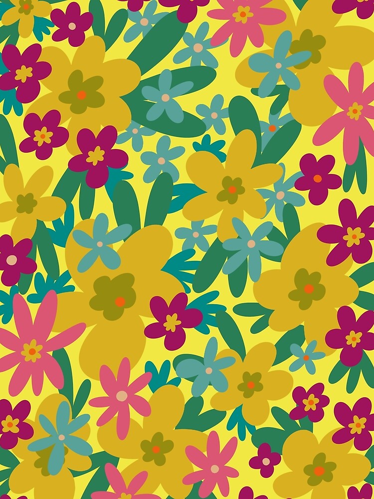 Stay Groovy Retro Flowers 90s Spring afternoon by PDMT