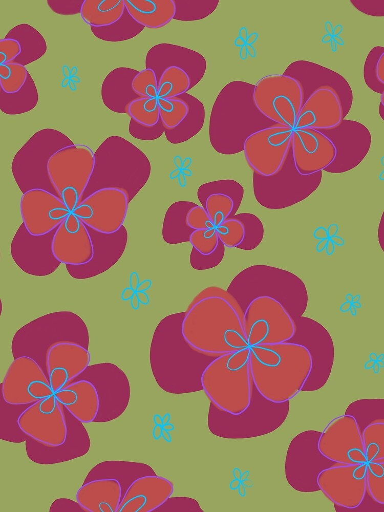 Groovy Flowers by PatternsbyHat