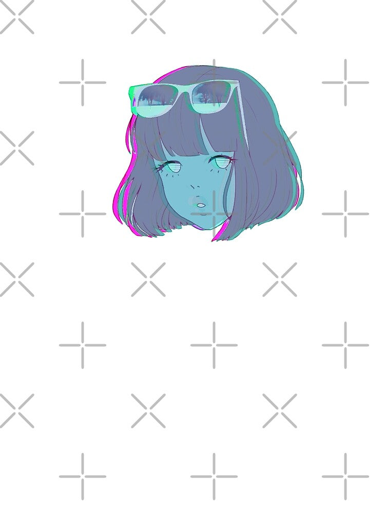 vapowave Glitch alt anime aesthetic edgy by grphitee