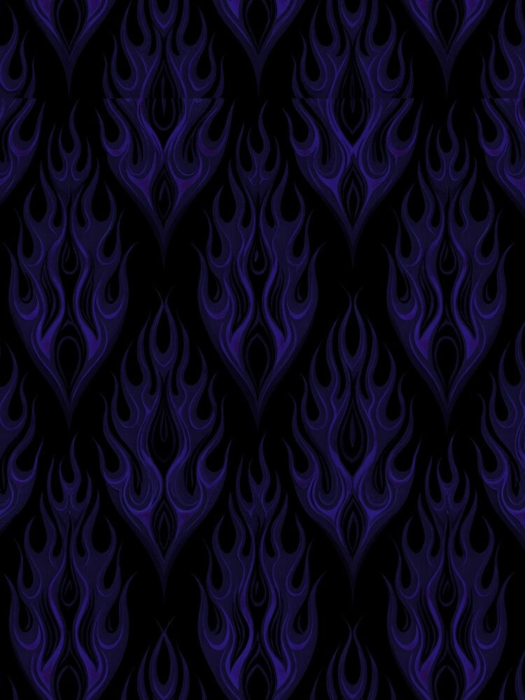Dark Purple Tribal Flame Pattern by Peac7e