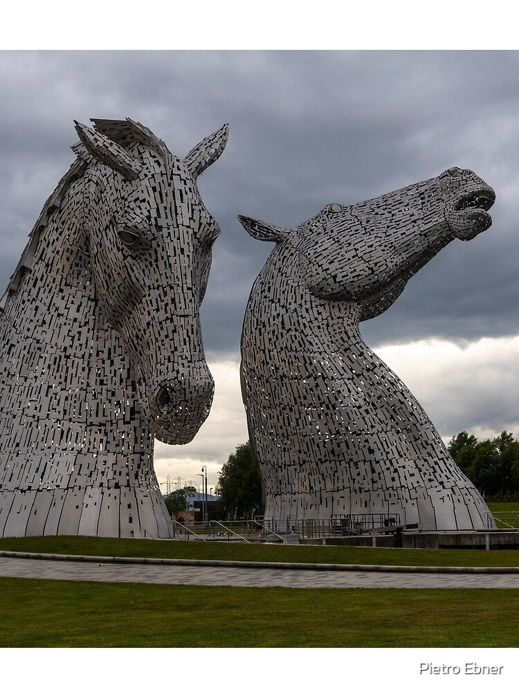 The Kelpies horses in Scotland by pietrofoto