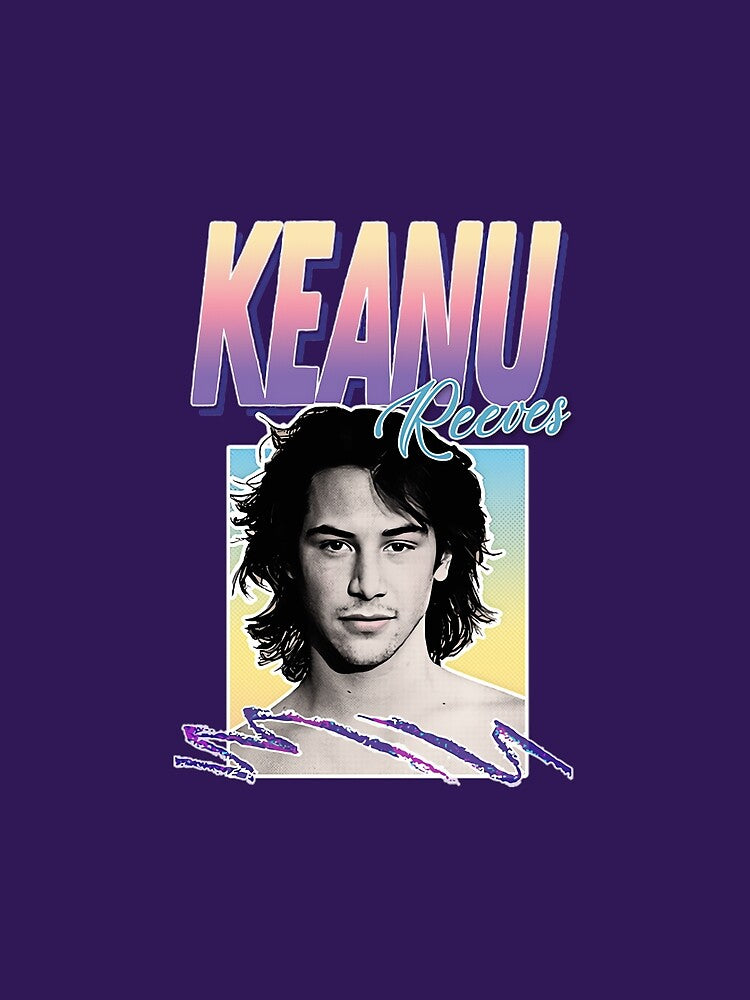 Keanu Reeves 	Keanu Reeves 90s Styled Aesthetic Design by xhdnklaja89