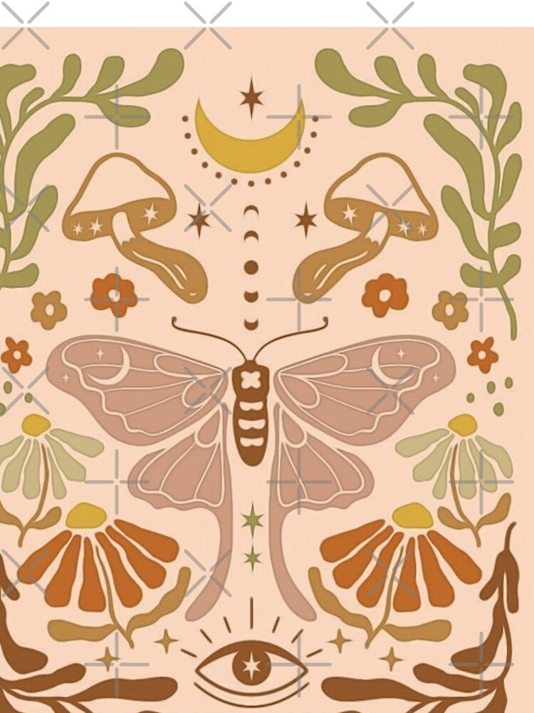 Retro Butterfly Flowers by HappyLifeCreate