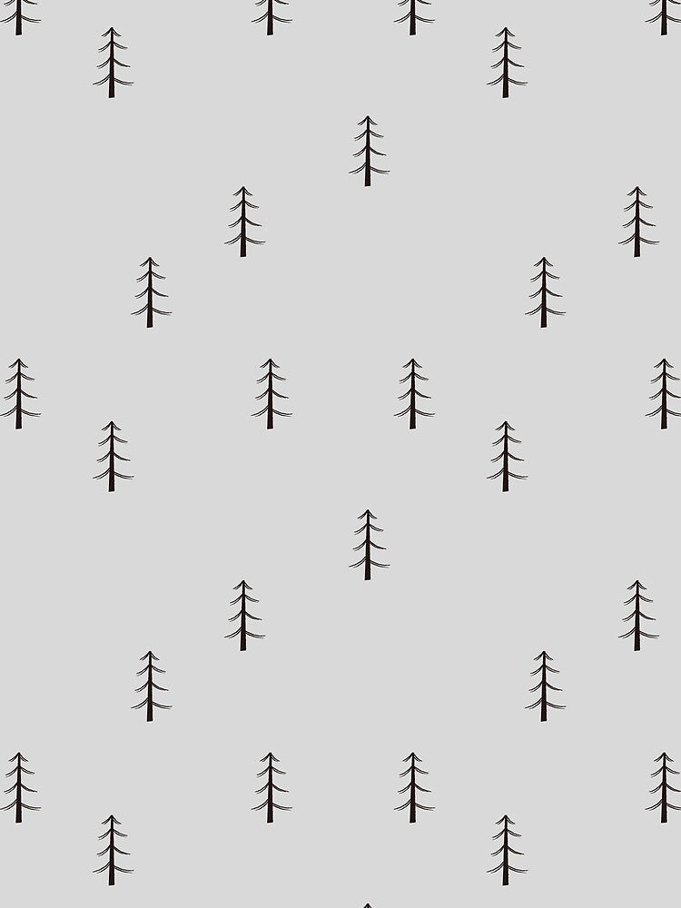 Minimalist Forest on Light Gray by KSimpson838