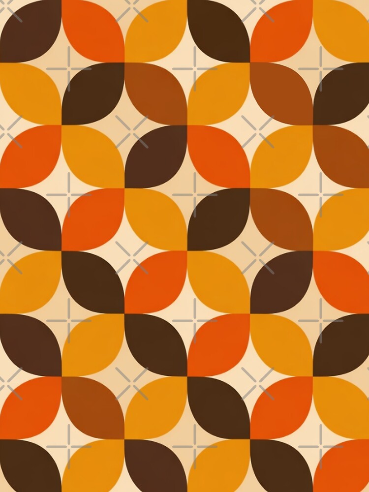 Mid century Modern Petal Pattern by tonymagnerart