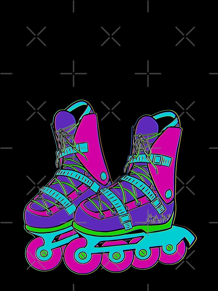 Retro Love: 90s Style Rollerblades by LyAnMeArt