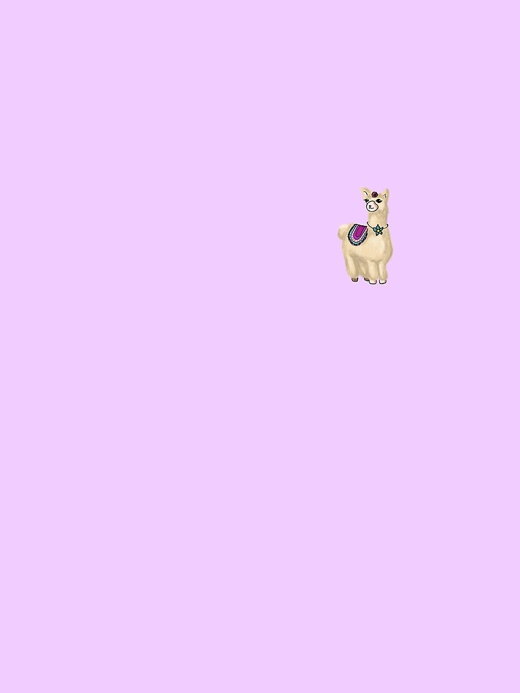 Llama With Flowers by Chaotic-Koala