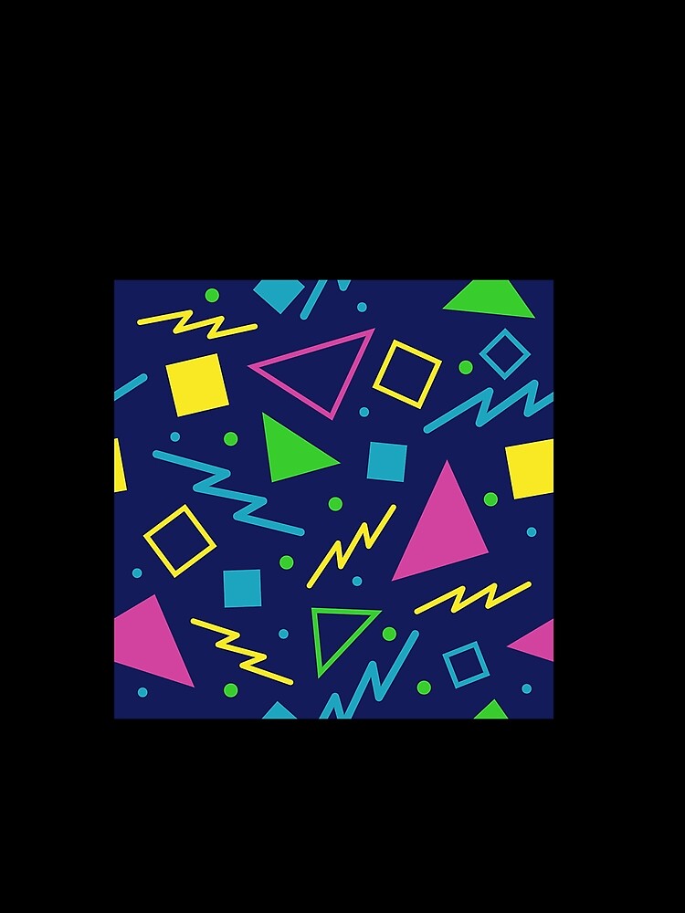 90S Navy And Neon Geometric by BeatriceKling