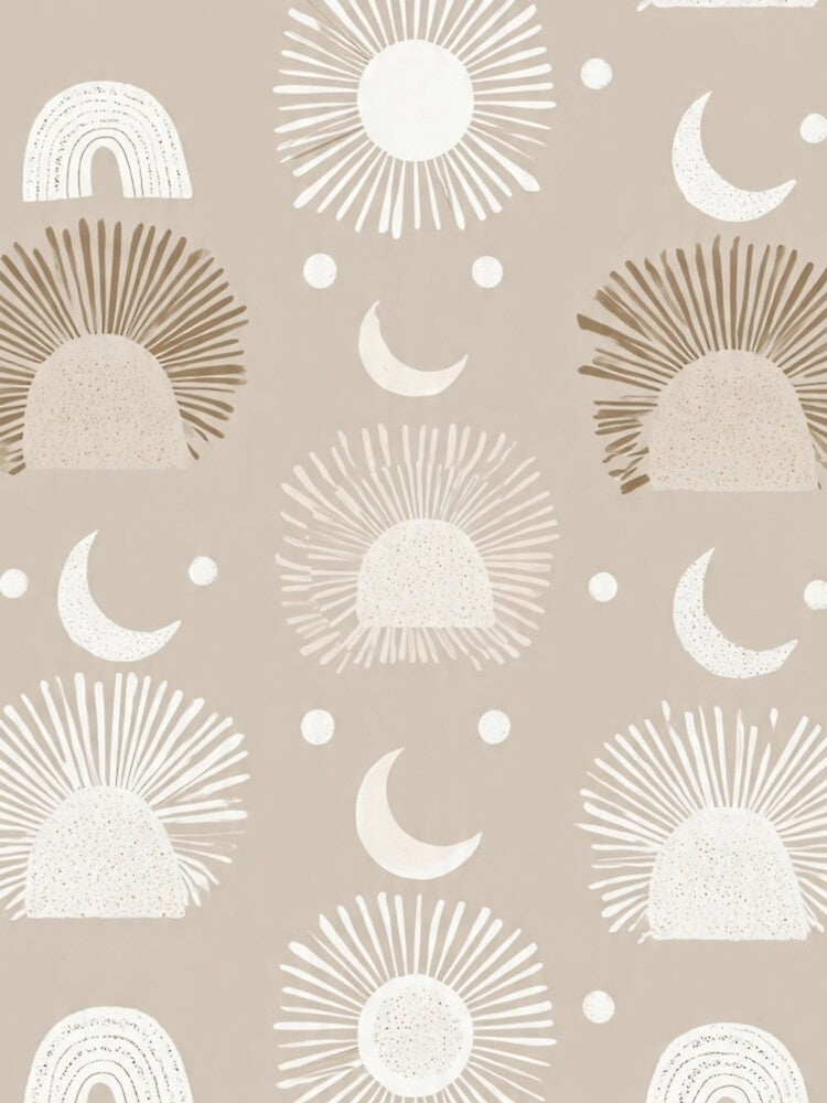 Neutral Boho Pattern - Repeating Pattern in Beige and Taupe by DkSpirit