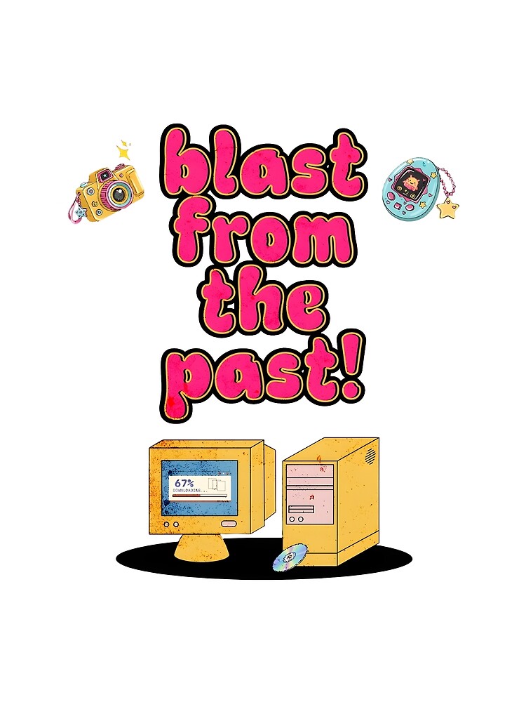 Retro 90s Computer Tee – Y2K 'Blast From The Past' Aesthetic by 90sForever