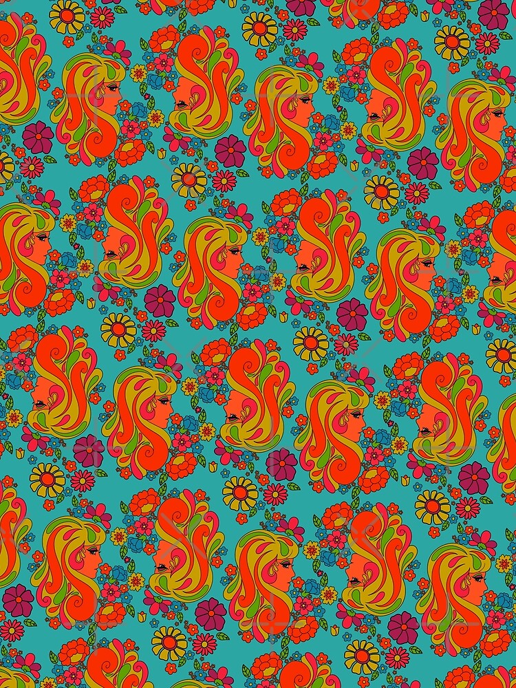 Groovy lady in blue by Audrey Herbertson