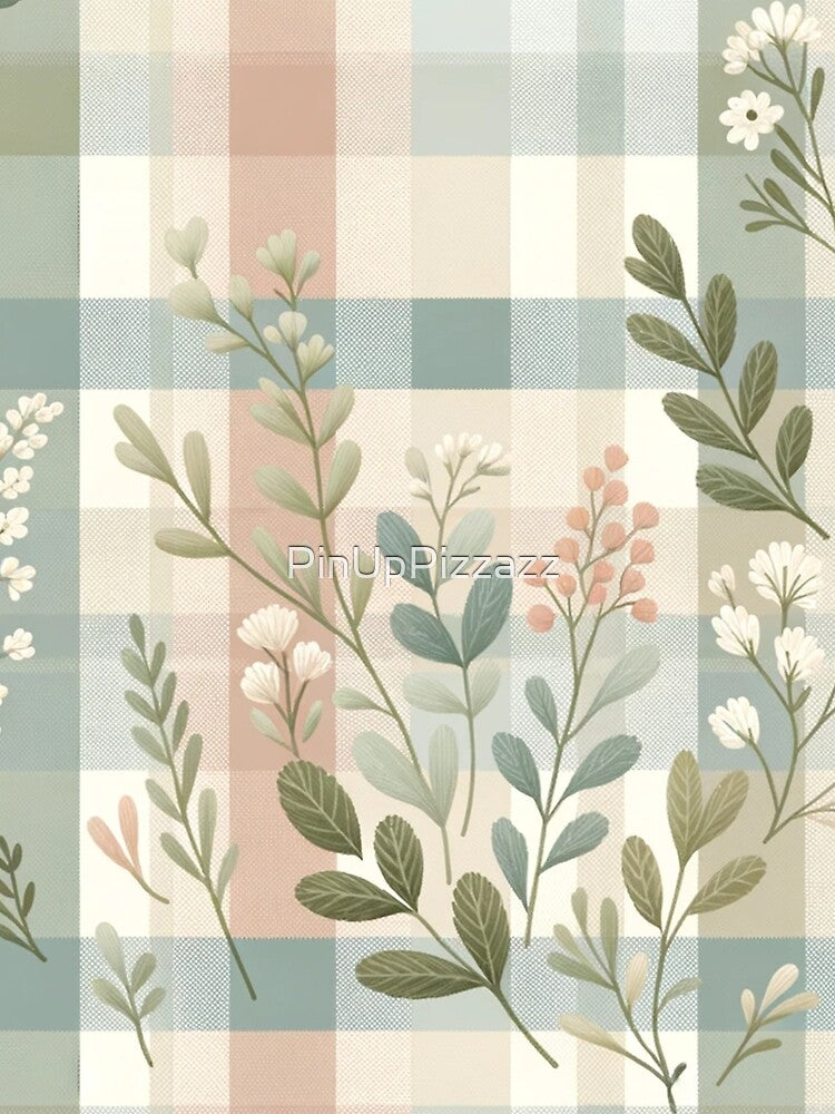 Summer Color Inspired Gingham Print Pattern by PinUpPizzazz