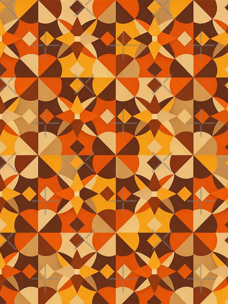 Retro Mid‑Century Modern Starburst Pattern by tonymagnerart