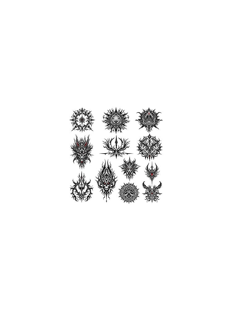 90s tribal gothic design by Elizzobat