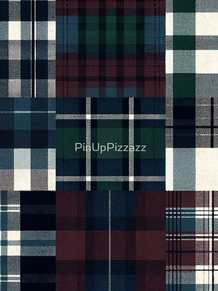 Winter-Inspired Gingham Print Pattern by PinUpPizzazz