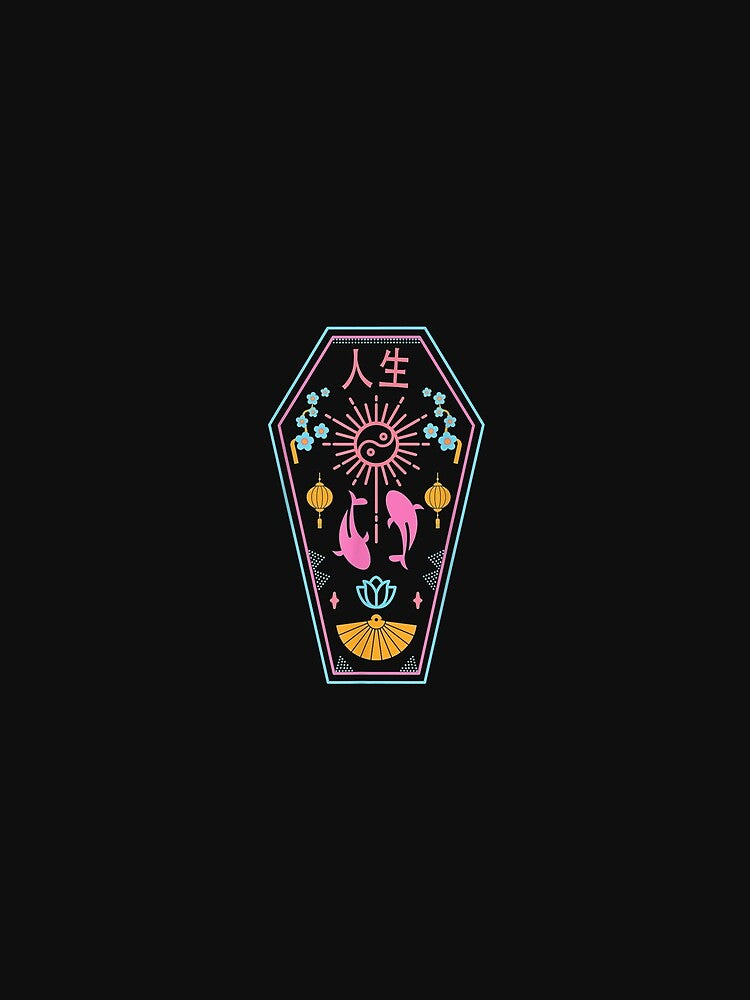 E Girl Aesthetic  Pastel Goth  Japanese Drippy 90s Coffin TShirt14 by blancatawa