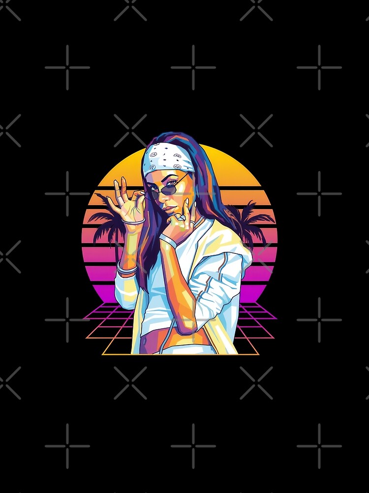 Aaliyah Retro Sunset #1794 by pple-frame