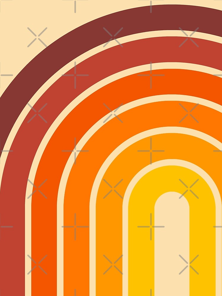 Retro Cocentric Geometric Arch by tonymagnerart