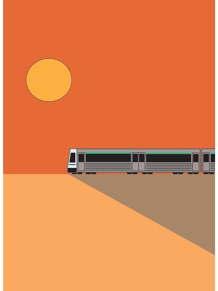 Fremantle, Perth train. by BINchickenART
