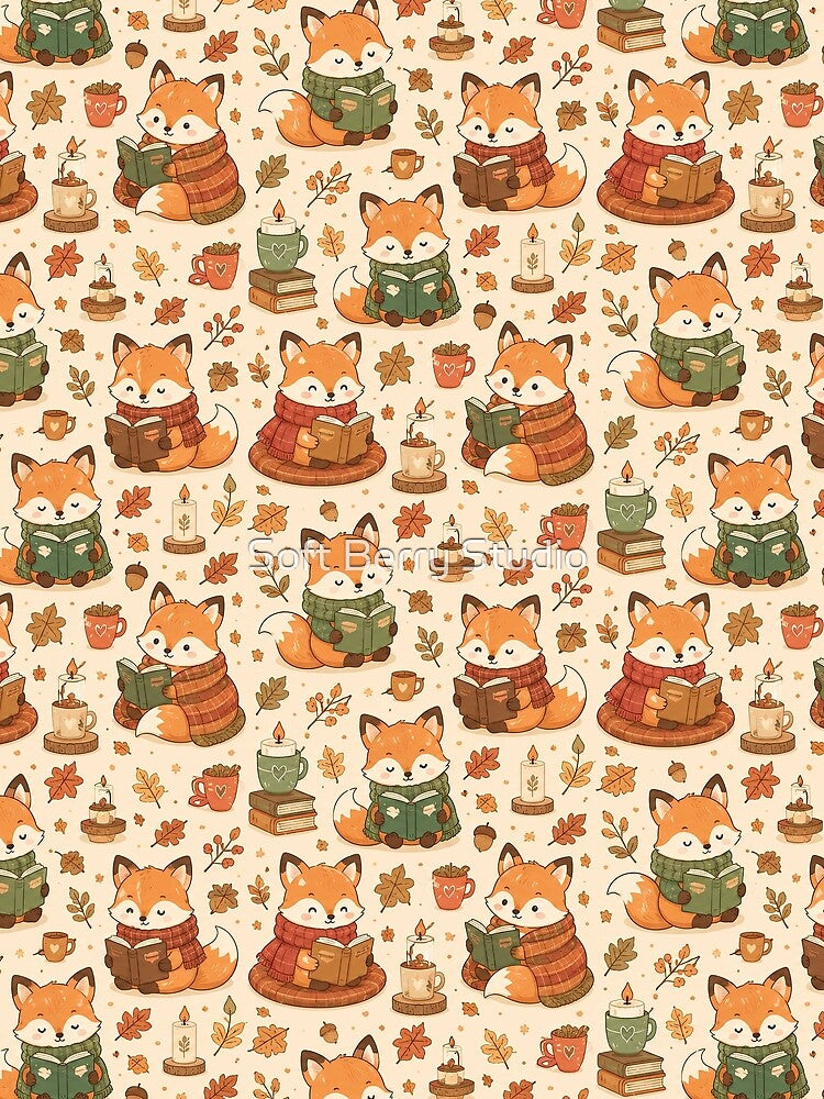 Fox Autumn Book Club Pattern by Soft Berry Studio