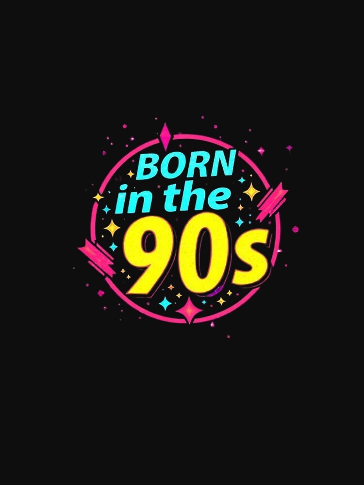 Born in the 90s Vintage Retro Badge by Rafael Bee