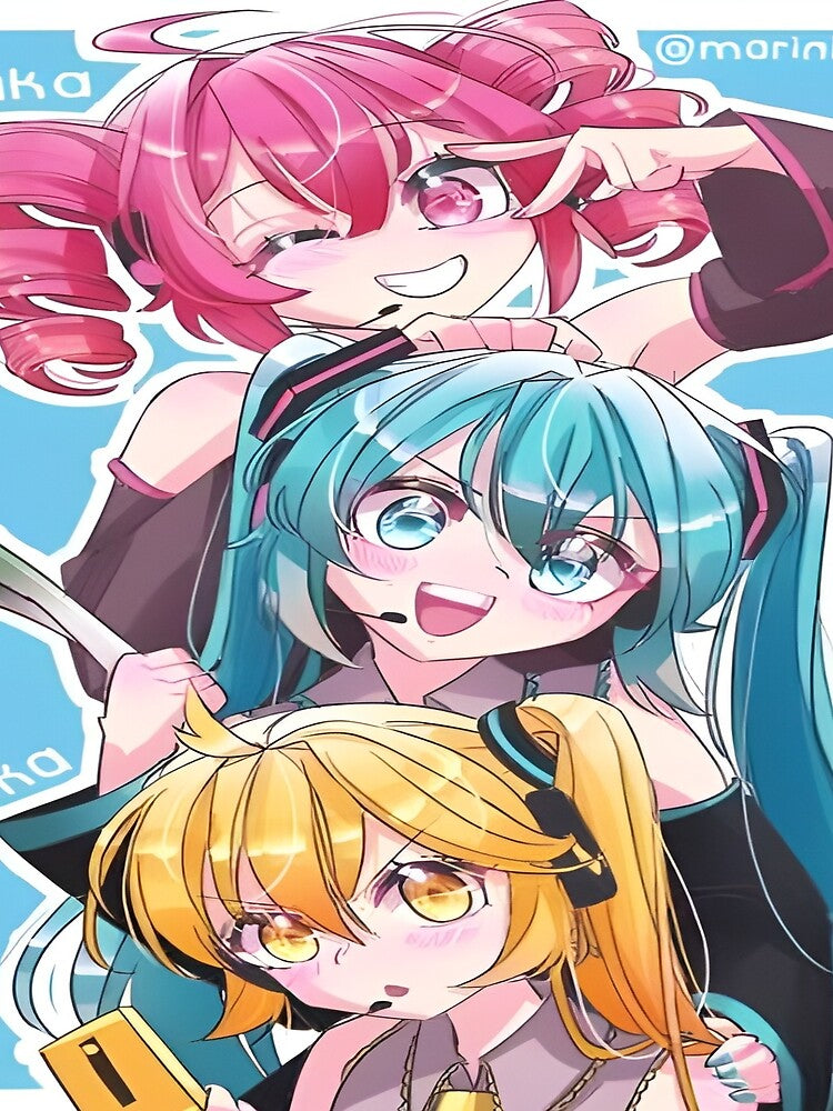 Kasane teto x miku x neru by RadiantGraphics