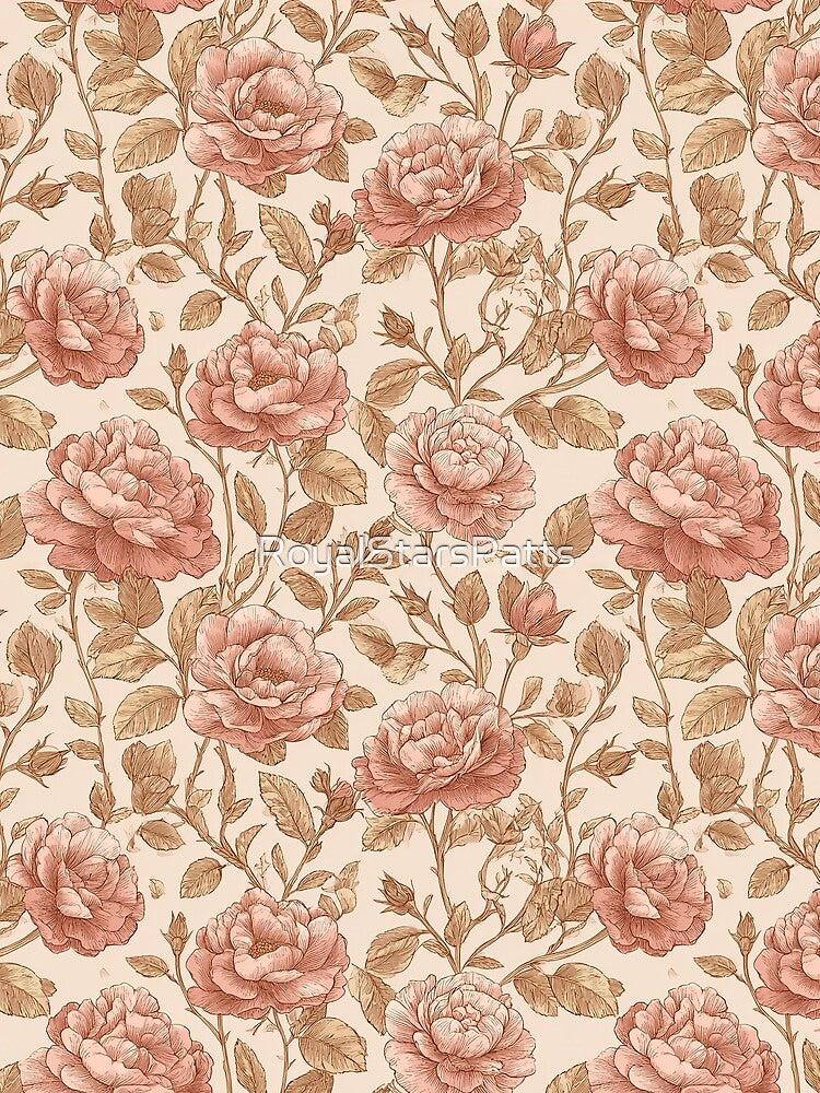 Blooming Rose Flower  - Flower Garden Pattern  - Valentine Gifts For Girlfriend by RoyalStarsPatts