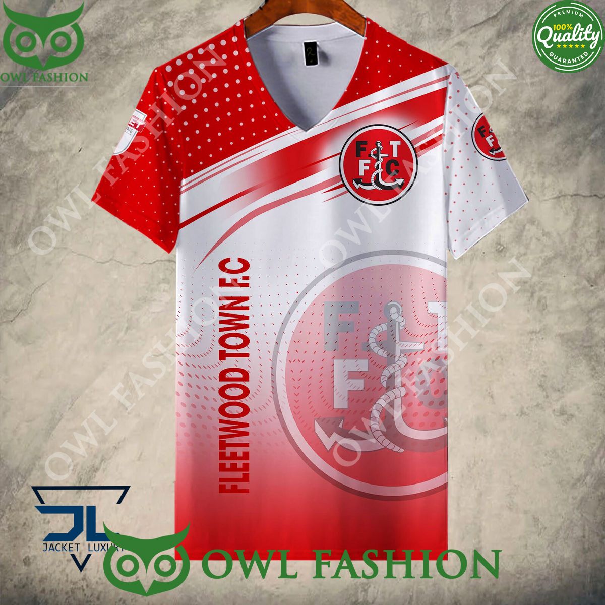 Fleetwood Town F.C New Design 2024 EFL Hoodie Shirt