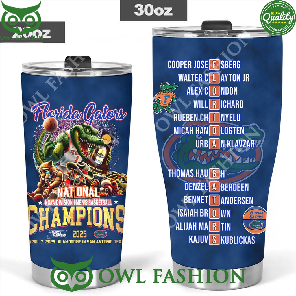 Florida Gators National NCAA Division Men’s Basketball 2025 Tumbler Cup
