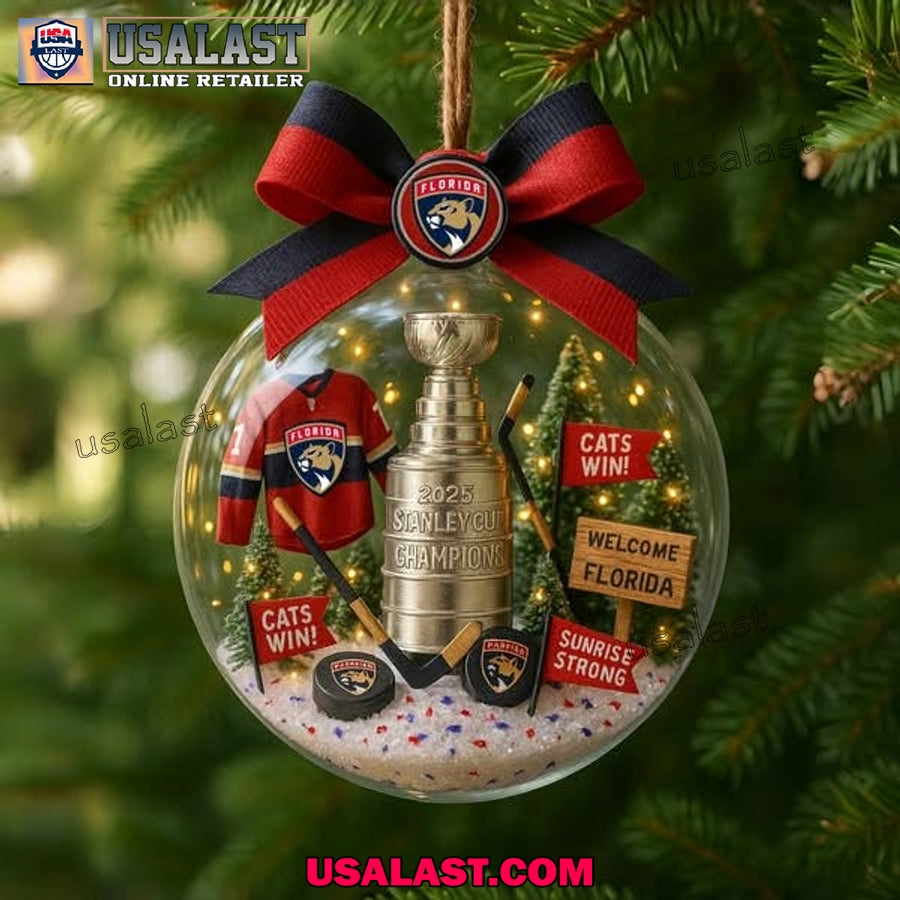 Florida Panther 2025 Champions Christmas Ornament
