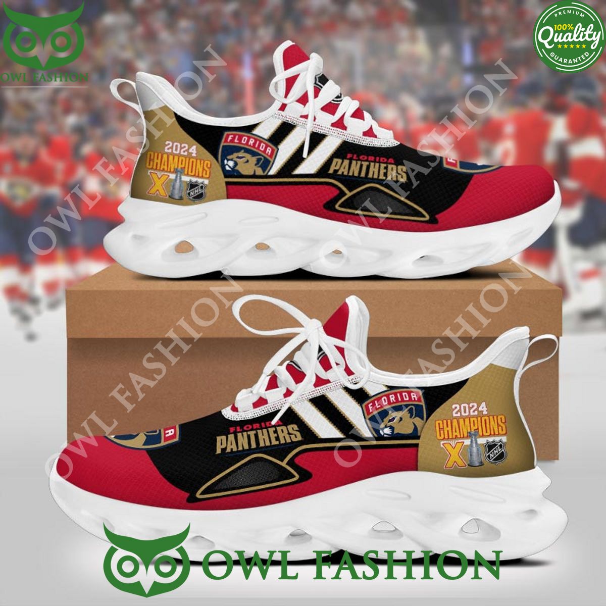 Florida Panthers 2024 Champions NHL Max soul Sneaker