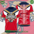 Florida Panthers 3D Player Names Champions t shirt