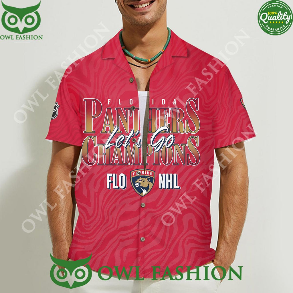 Florida Panthers Lets go Flo NHL Champions Hawaiian Shirt