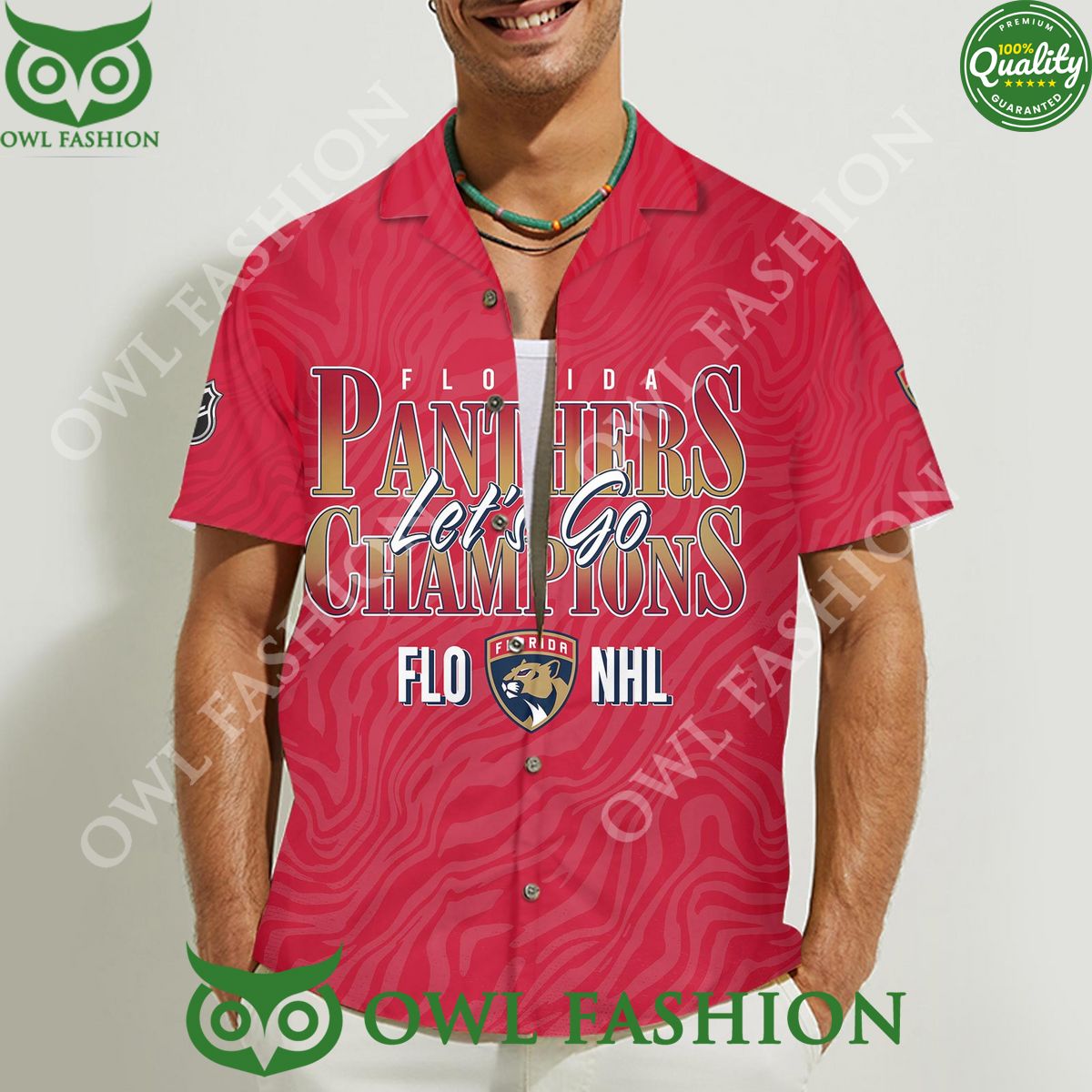 Florida Panthers Lets go Flo NHL Champions Hawaiian Shirt