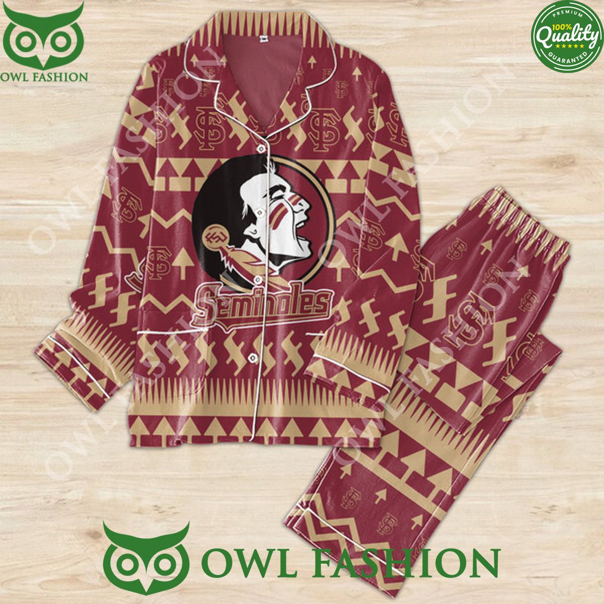 Florida State Seminoles football NCAA Pajamas set