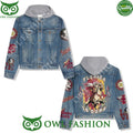 Florida State Seminoles NCAA Jean Denim Hood Jacket
