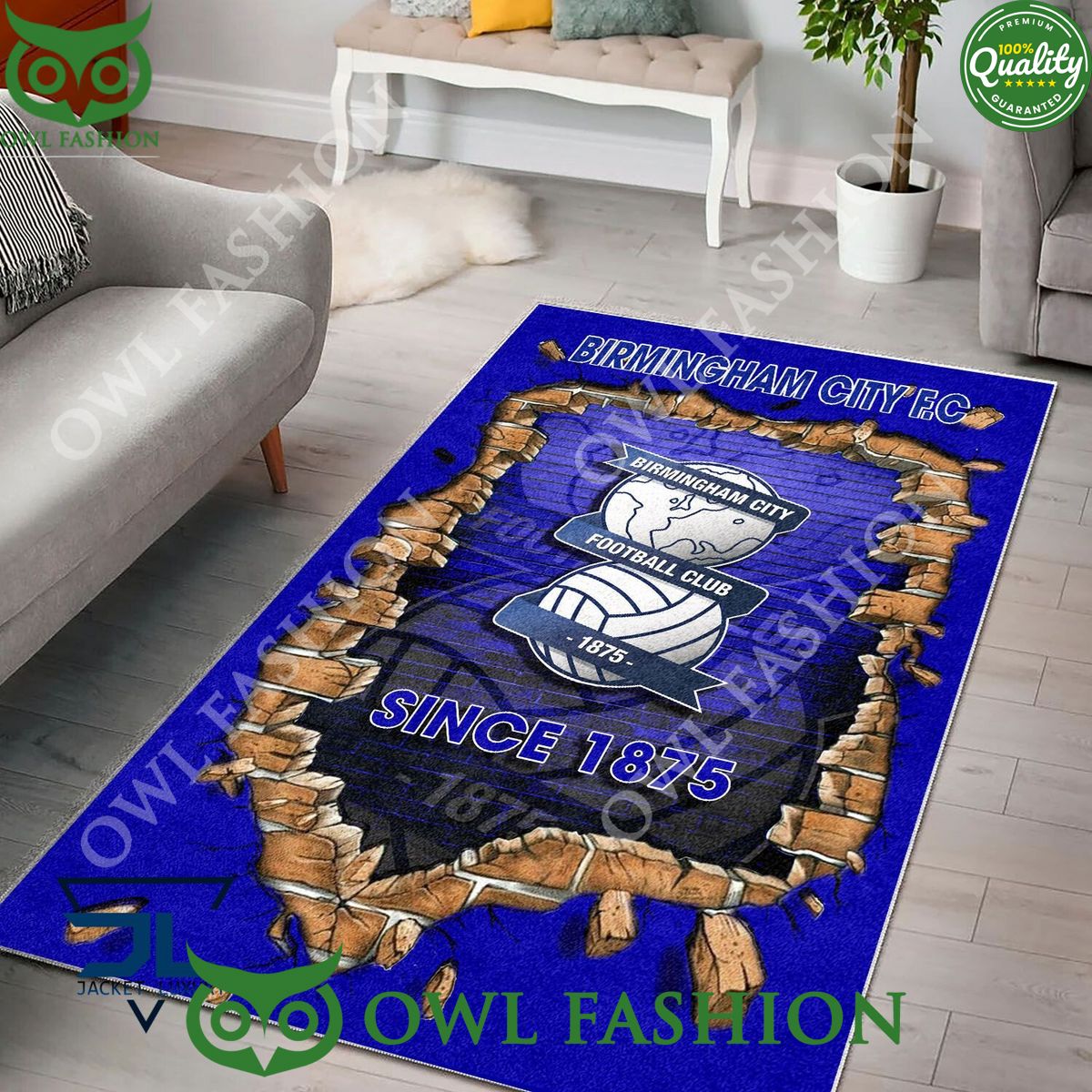 Football Birmingham City F.C 1792 EPL Living Room Rug Carpet