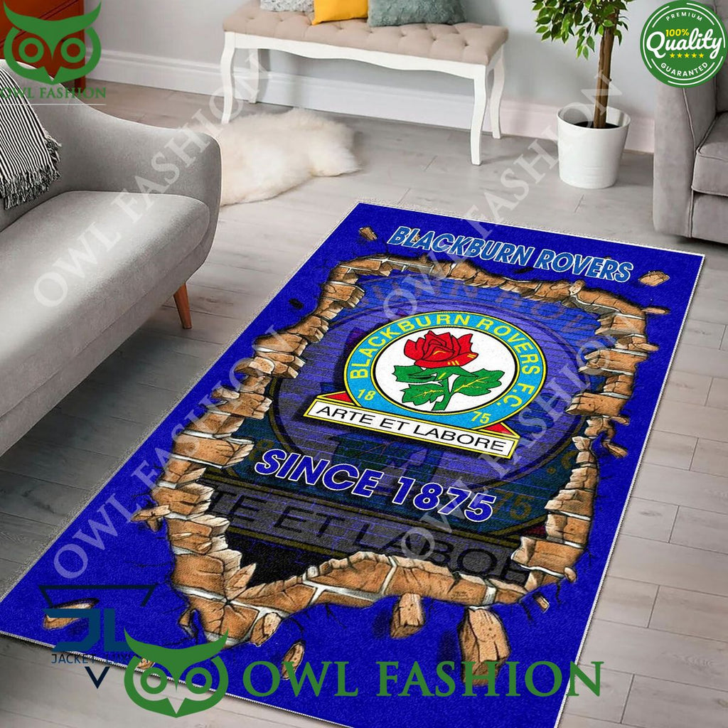 Football Blackburn Rovers 1793 EPL Living Room Rug Carpet