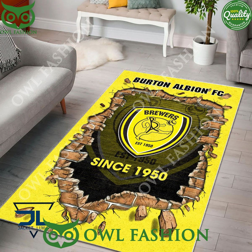Football Burton Albion F.C 1822 EPL Living Room Rug Carpet