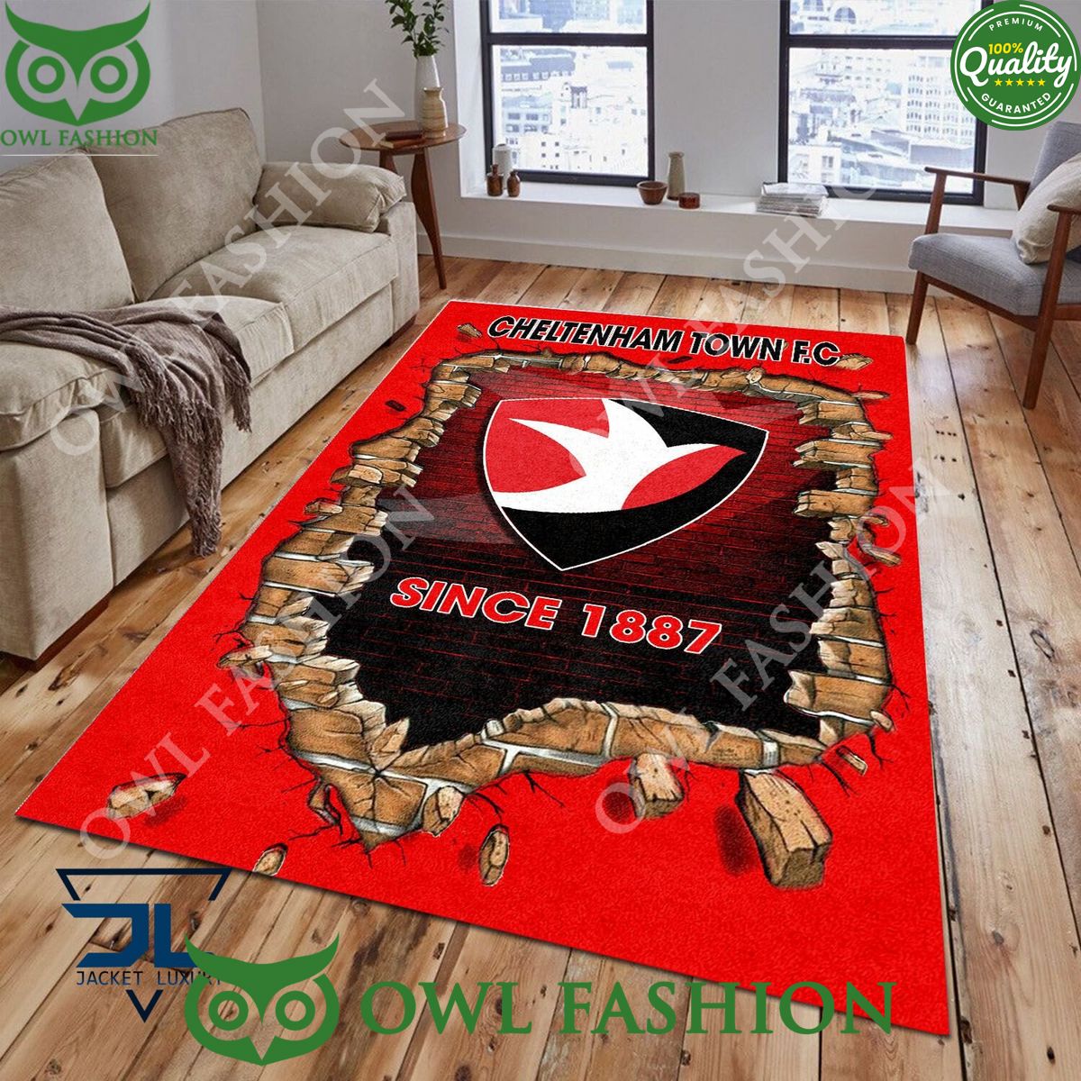 Football Cheltenham Town F.C 1826 EPL Living Room Rug Carpet