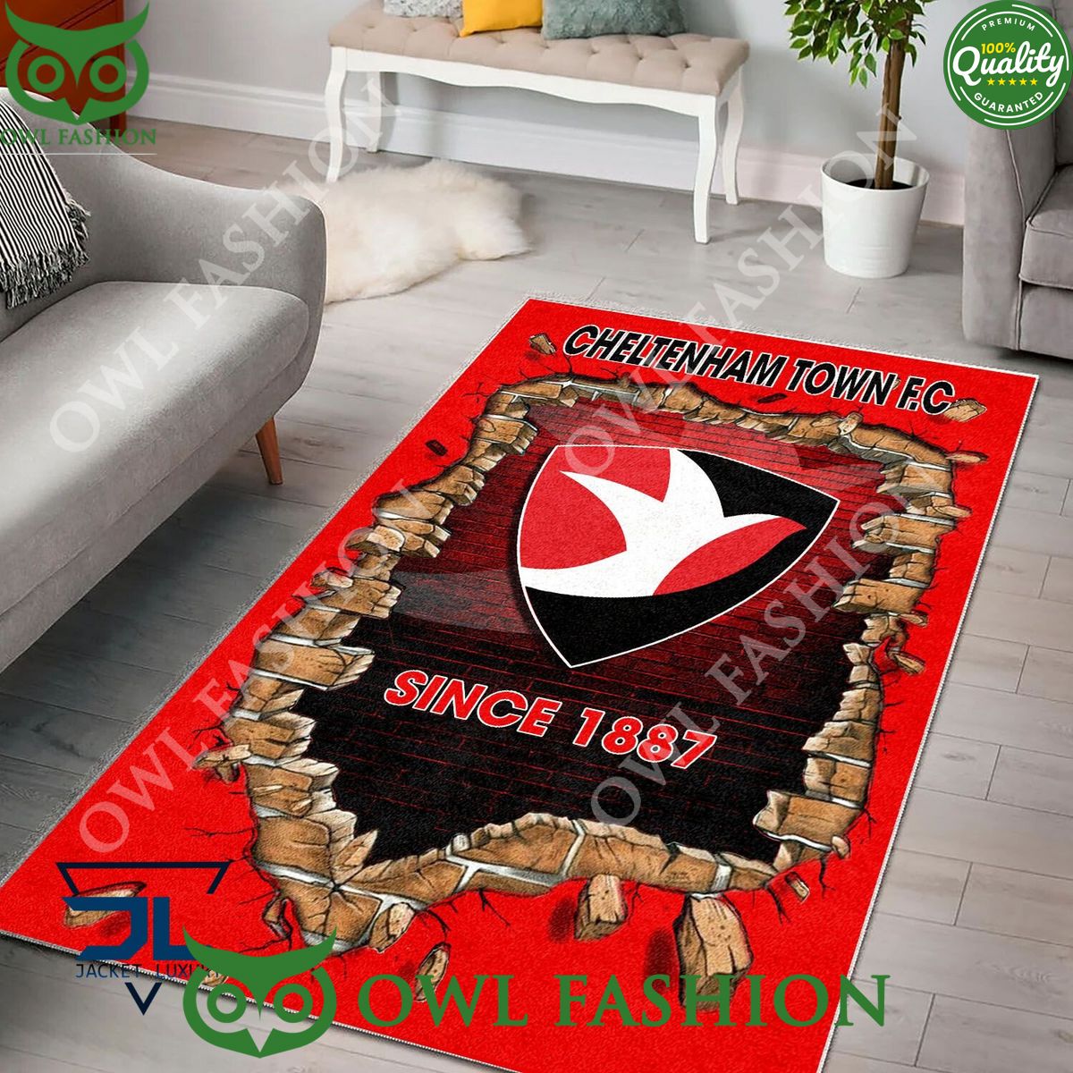 Football Cheltenham Town F.C 1826 EPL Living Room Rug Carpet