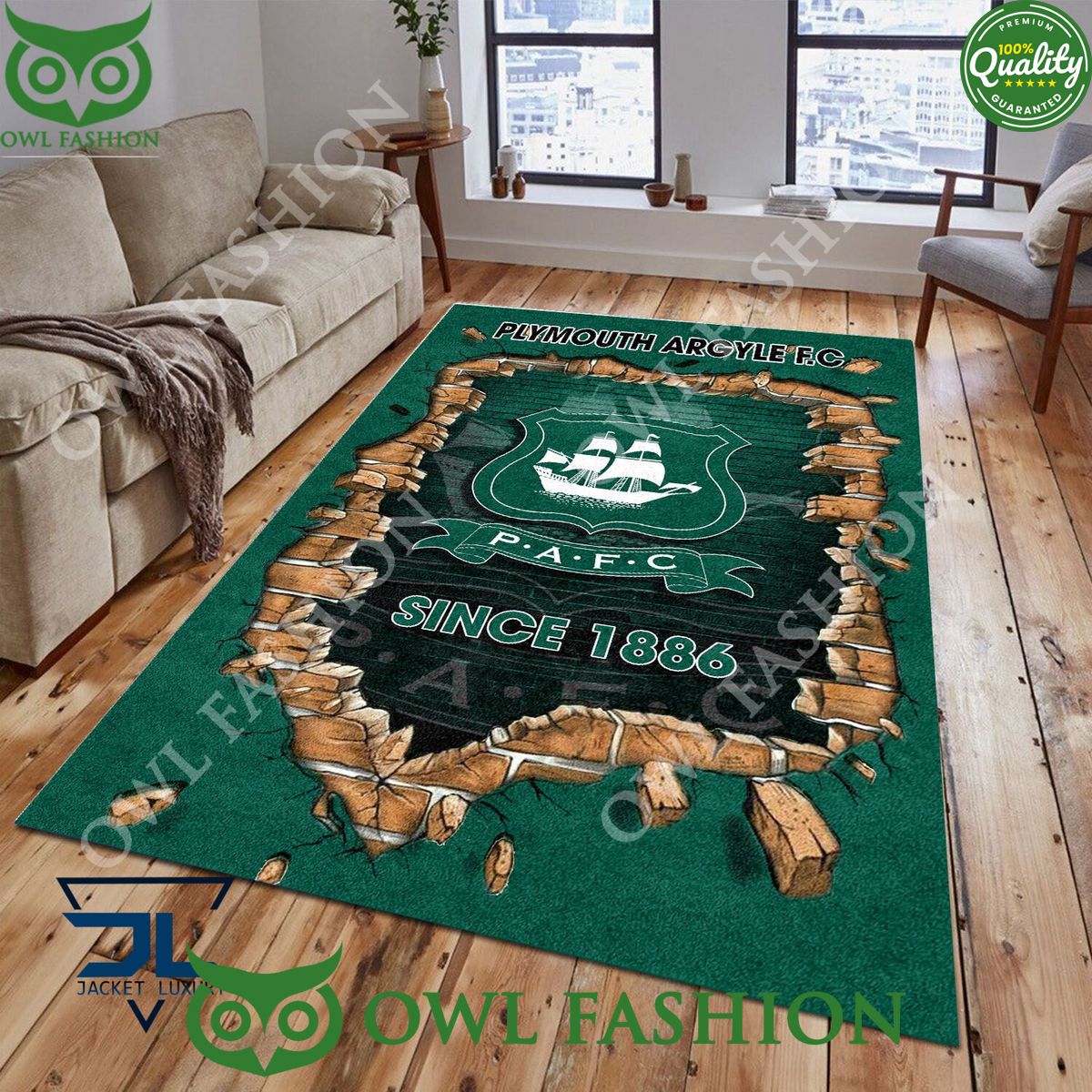 Football Plymouth Argyle F.C 1807 EPL Living Room Rug Carpet
