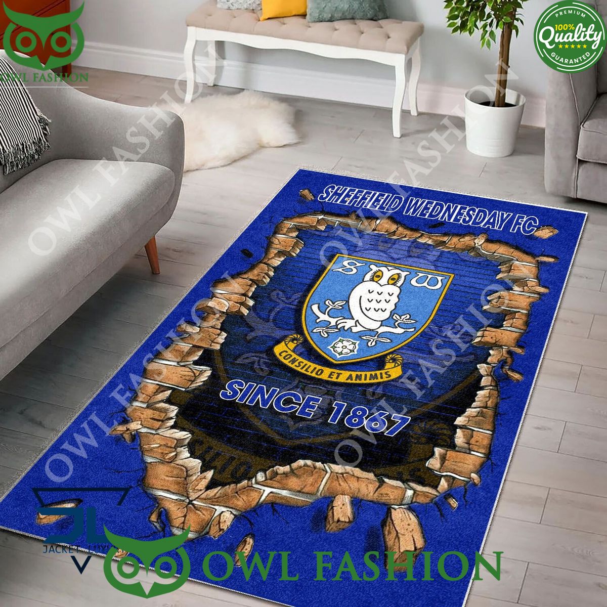 Football Sheffield Wednesday 1811 EPL Living Room Rug Carpet