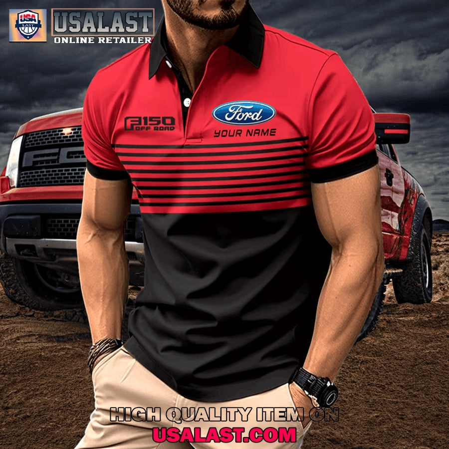 Ford F150 Custom Name Men Polo Shirt