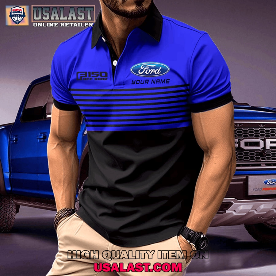 Ford F150 Custom Name Men Polo Shirt
