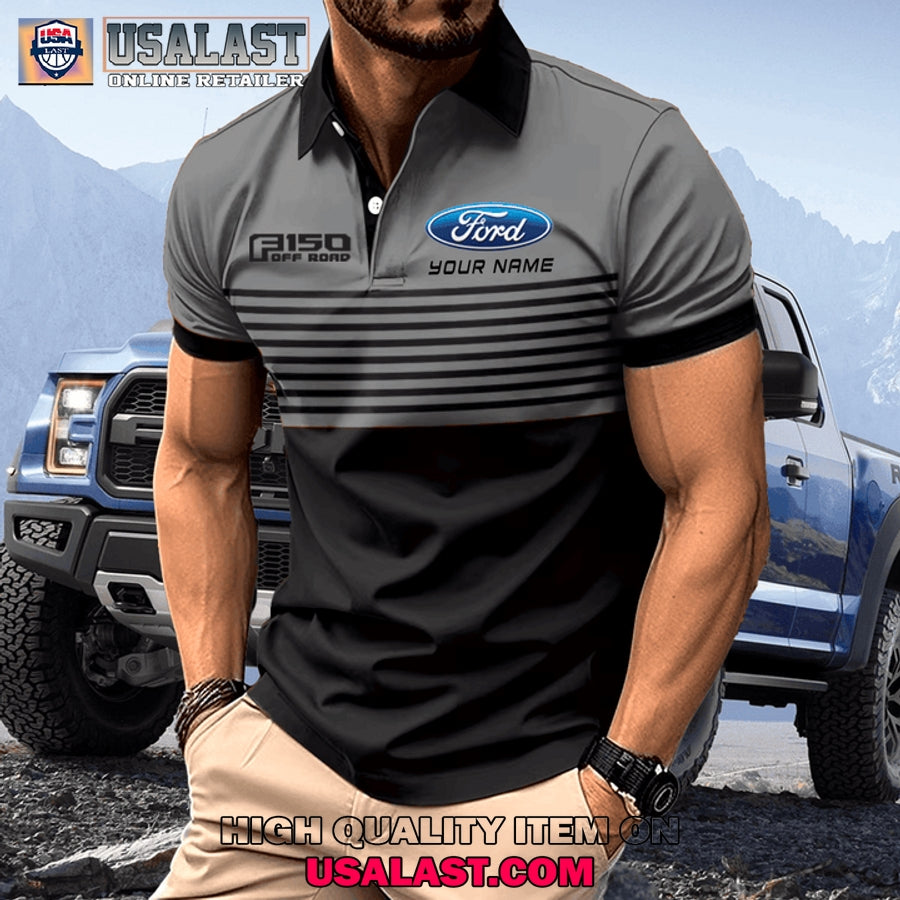 Ford F150 Custom Name Men Polo Shirt