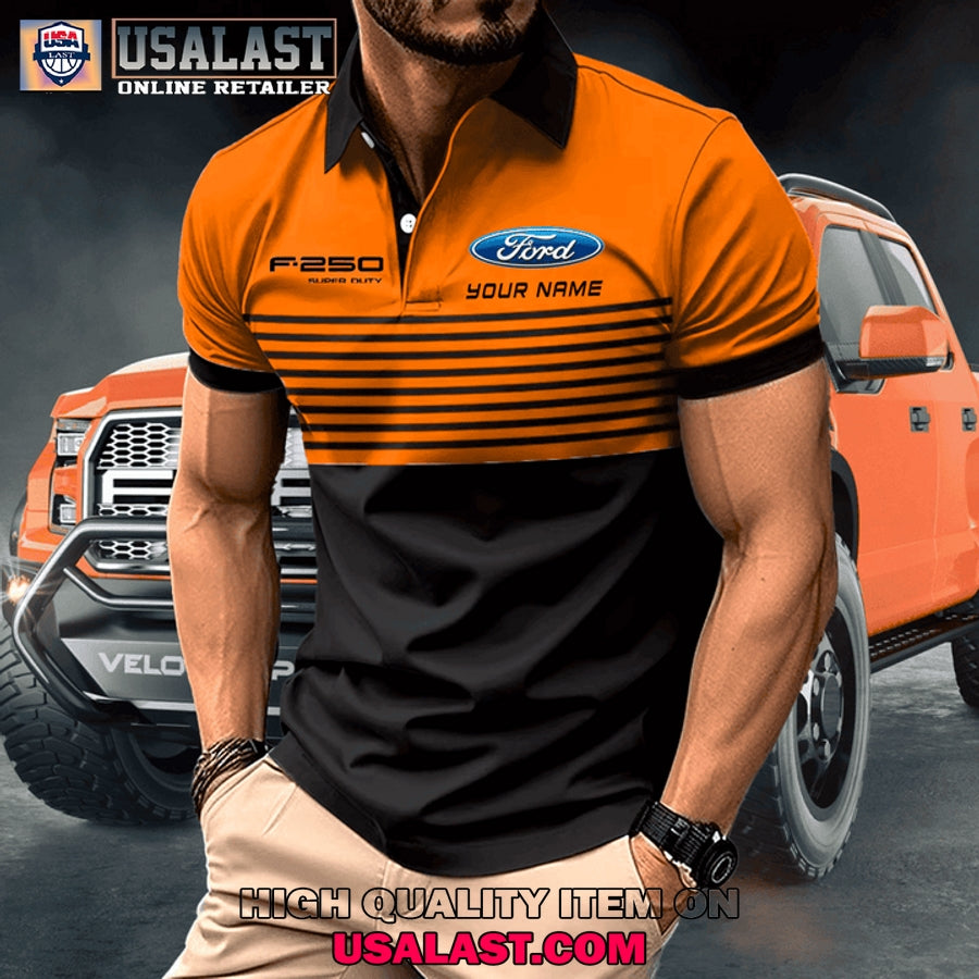 Ford F250 Custom Name Men Polo Shirt