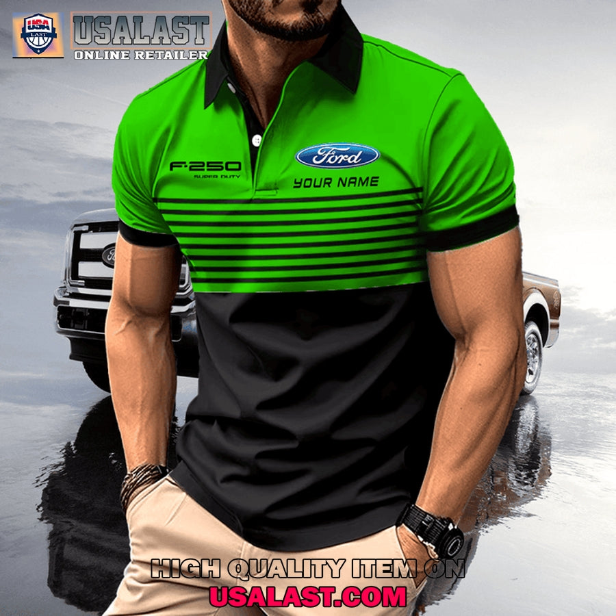Ford F250 Custom Name Men Polo Shirt