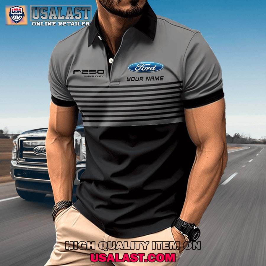 Ford F250 Custom Name Men Polo Shirt