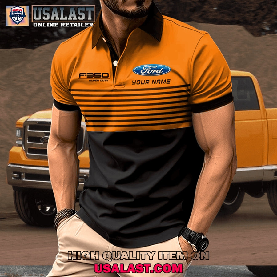 Ford F350 Custom Name Men Polo Shirt